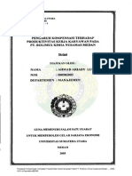 Pengaruh Kompensasi Terhadap Produktivitas Kerja Karyawan Pada PT. Rolimex Kimia Nusamas Medan, 2005. USU E-Repository©2008