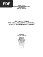 Download NON-SMALL CELL LUNG CARCINOMA  STAGE IV WITH BRAIN METASTASIS by miyuchix SN19248022 doc pdf