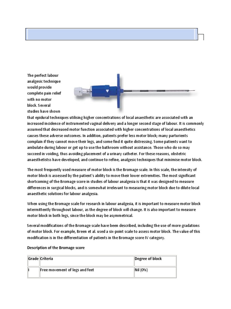 Bromage scale.docx | Analgesic | Childbirth