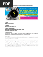 Official Terms & Conditions for Photography Contest 2013