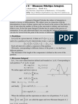 Chap 06 Real Analysis Riemann Stieltjes Integral Integral Real Analysis
