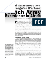 French Army Experience in Africa: Cultural Awareness and Irregular Warfare