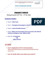 Computer Studies Ict Topics