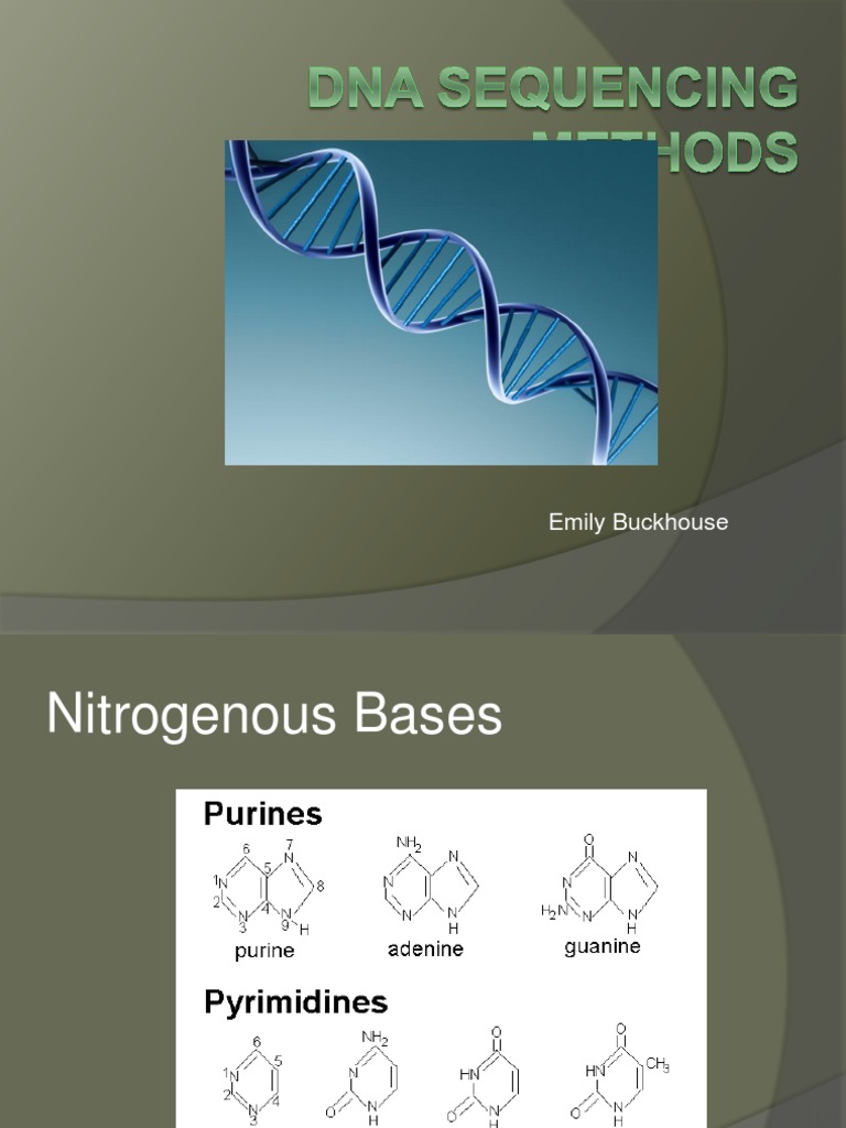 DNA Sequencing Methods Overview | PDF | Dna Sequencing | Organic Acids