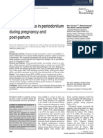 Clinical Changes in Periodontium During Pregnancy and Post-Partum