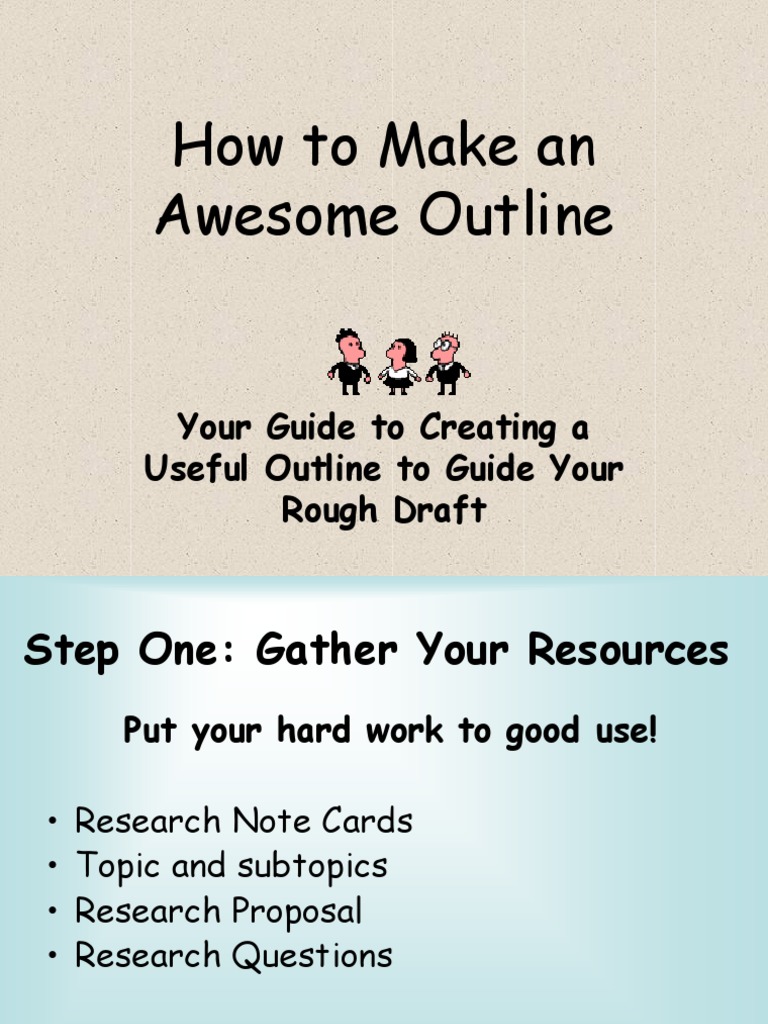 How To Make An Awesome Outline | PDF | Language Arts & Discipline | Art