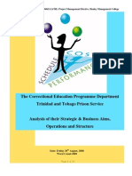 Trinidad and Tobago Prison Service Correctional Programme Department, An Analysis of Their Strategic and Business Aims
