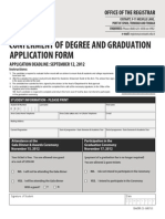 COSTAATT Graduation Application Form 2013 Latest Edition