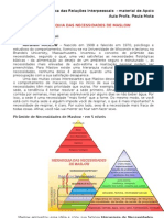 A Hierarquia Das Necessidades de MASLOW - DRI