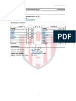 Jornada 08 - Resultados Viernes 08 de Noviembre de 2013