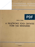 Varga Felsofoku Jogi Oktatas 1967