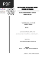 Sistema Tizac i on de Invent a Rios