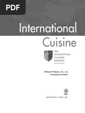 International Cuisine  PDF  Chili Pepper  Cuisine