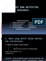 Ionisasi Dan Aktivitas Biologis