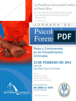 Flyer Jornada Psicologia Forense