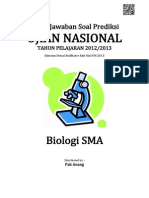 Kunci Jawaban Soal Prediksi UN Biologi SMA 2013