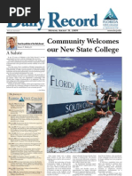 Download Florida State College at Jacksonville First Day Editon of The Daily Record by FloridaStateCollege SN19261427 doc pdf