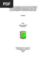 Download Identifikasi Molekuler Dan Pengaruh Pemberian Potensial Probiotik Bakteri Asam Laktat Bal Asal Dadih Terhadap Kolesterol Daging Itik Bayang Sumber Daya Genetik Sumatera Barat by Ekaekaekaa SN192616091 doc pdf