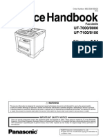 Panasonic UF 7000 7100 8000 8100 Service Handbook