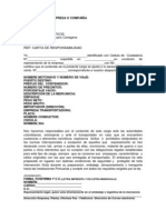 Carta de Responsabilidad