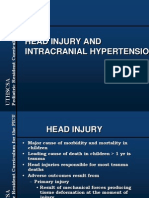 Head Injury and Intracranial Hypertension