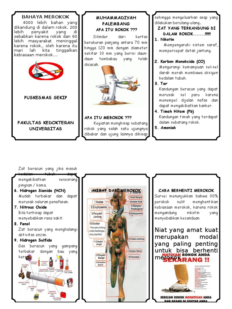 Leaflet Merokok | PDF