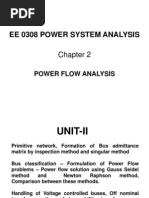 Ee 0308 Power System Analysis