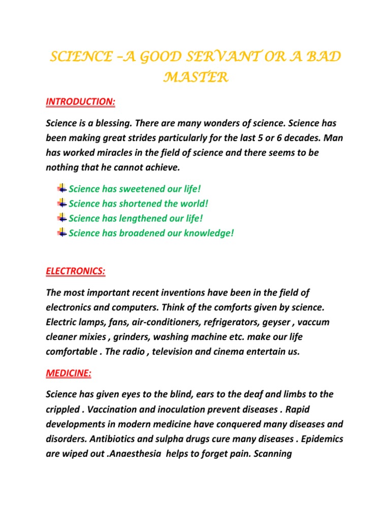 Science is boon or curse essay 300 words picture