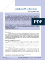 Clinical Applications of N-Acetylcysteine: by Gregory S. Kelly, N.D