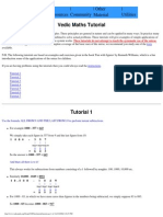 Vedic Maths Tutorial Wwwvedicmathsorg