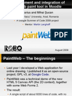 The development and integration of the PaintWeb paint tool in Moodle