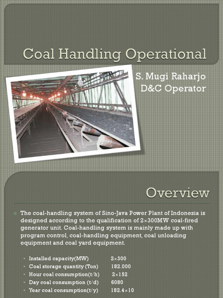Coal Handling System Overview for Power Plant | PDF | Bituminous Coal ...