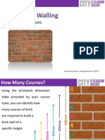 Half Brick Walling: Basic Calculations