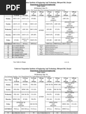 Time Table