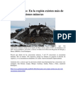 Incremento de concesiones mineras en Puno