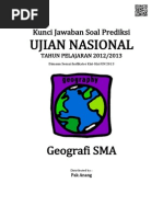 Download Kunci Jawaban Soal Prediksi UN Geografi SMA 2013 by Steven Ford SN192689126 doc pdf