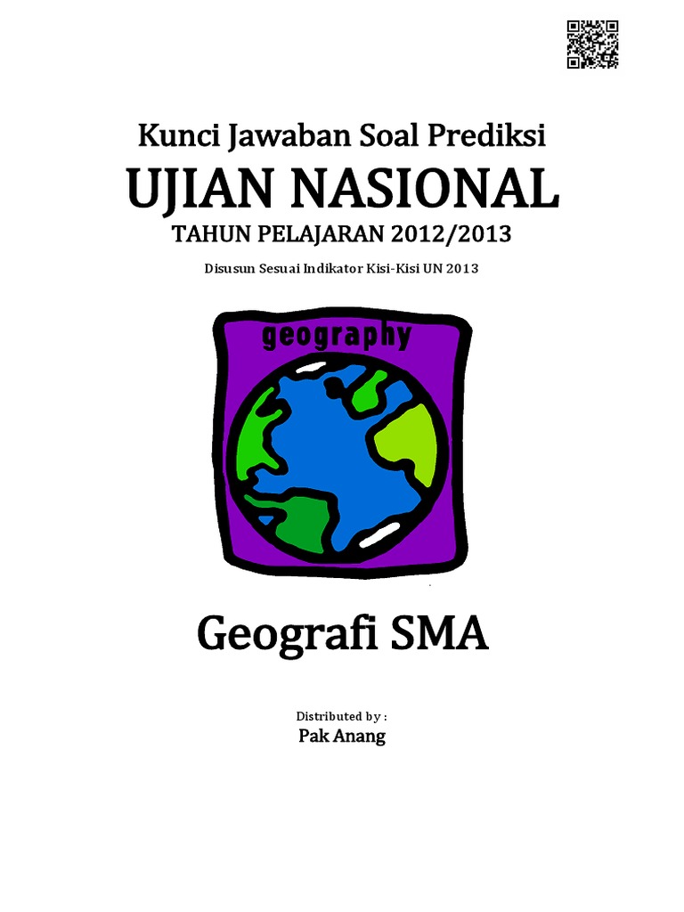 Soal Un Geografi Sma 2009 Dan Kunci Jawaban Kanal Jabar