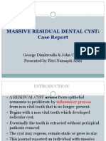 Massive Residual Dental Cyst: Case Report: George Dimitroulis & John Curtin Presented by Fitri Nursapti Arini