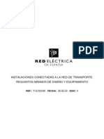 TI.E - 02 - 040 Edición 3 REQUISITOS REE INSTALACIONES CONECTADAS A RED TRANSPORTE1