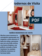 Baños Modernos de Visita