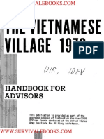 1970 US Army Vietnam War Vietnamese Village Handbook for Advisors 97p