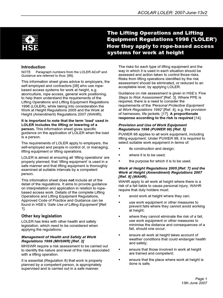 Rope Access Safety Occupational Safety And Health