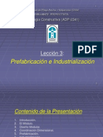 Lección 3 - Prefabricación e Industrialización.