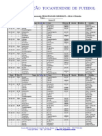 Tabela TOCANTINENSE CHEVROLET 2014 1ª Divisão Classificando 4