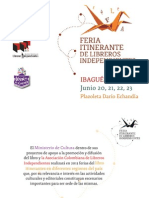 Dossier Feria Del Libro IBAGUÉ 2013