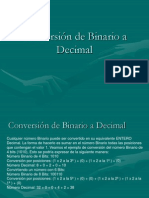 Conversion de Binario