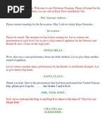 EMCEE Christmas Party Script