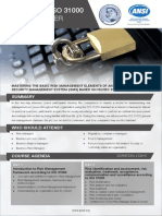 ISO 31000 Risk Manager Two Page Brochure