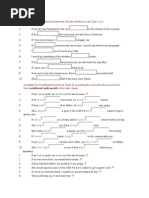 Complete the Conditional Sentences