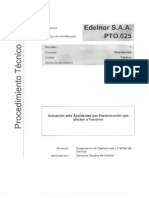 Actuación Ante Accidentes Por Electrocución Que Afecten A Terceros - Anexo 16 - PTO 025